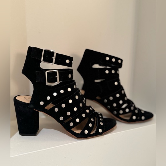 Loeffler Randall Suede Studded Gladiator Sandals - Size 7 - Picture 3 of 8